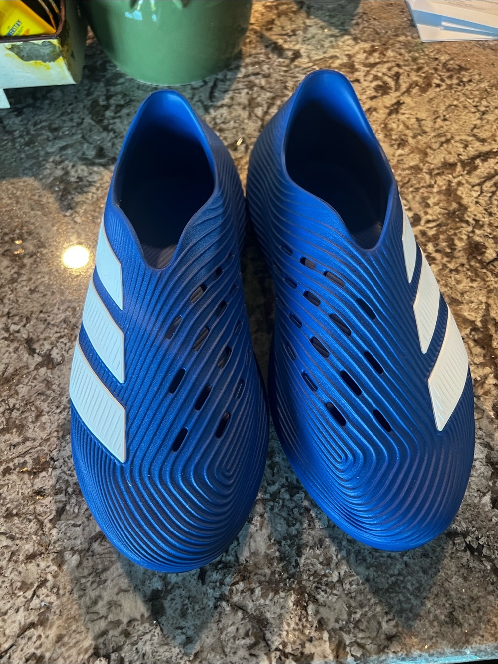 Adidas Purechill Slides Men’s 12 Royal Blue White KI0074 NEW NWOB